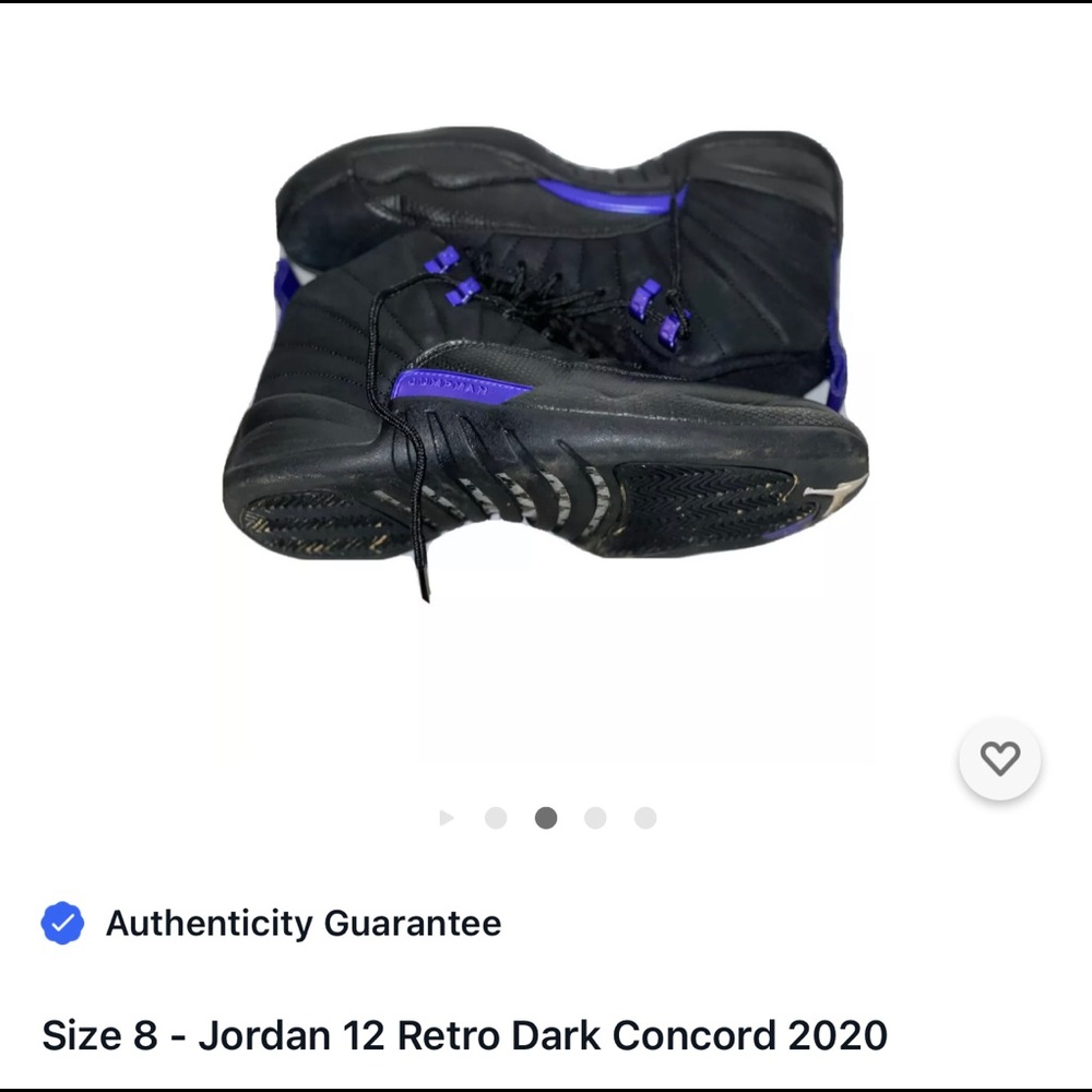 Retro Jordan’s 12 “Dark Concord” Men Size 8